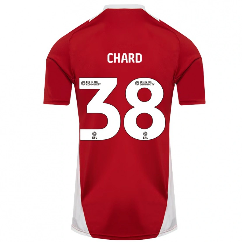 Danxen Criança Camisola Harry Chard #38 Vermelho Branco Dourado Principal 2025/26 Camisa Brasil