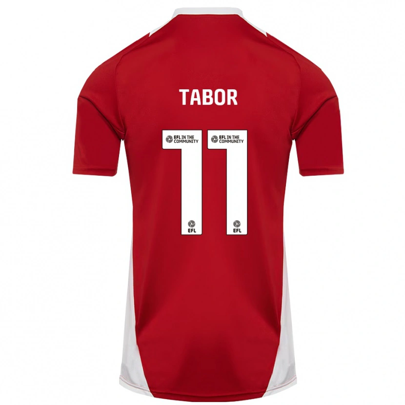 Danxen Criança Camisola Jake Tabor #11 Vermelho Branco Dourado Principal 2025/26 Camisa Brasil