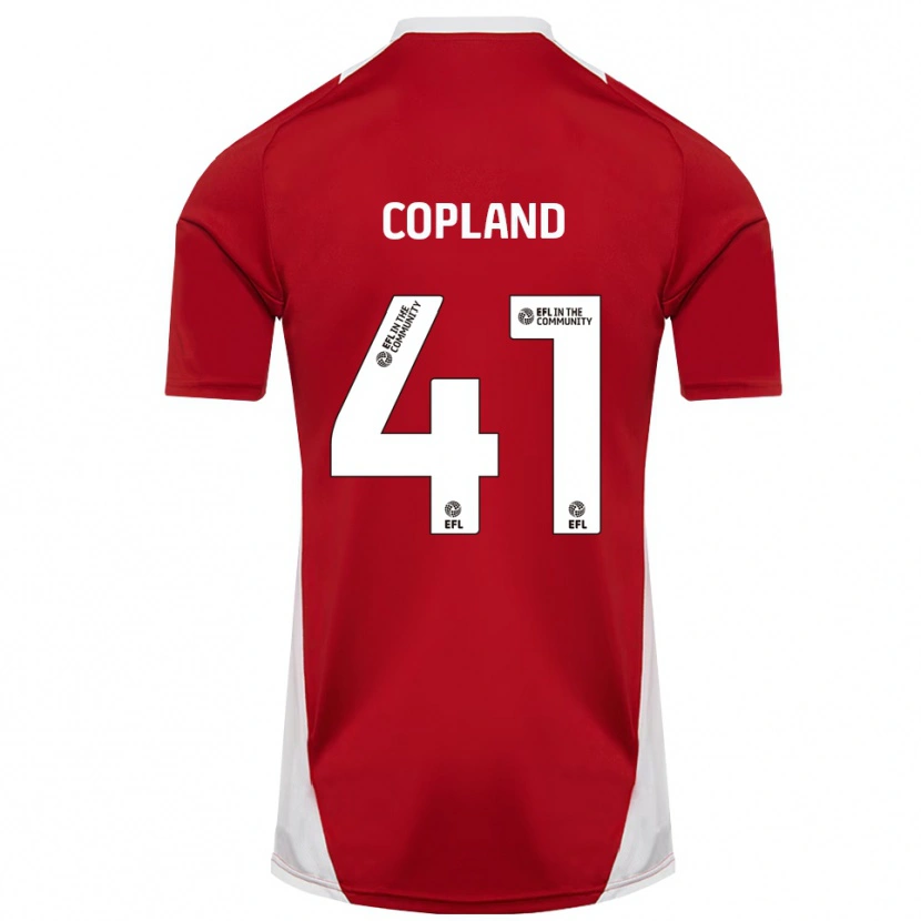 Danxen Criança Camisola Jack Copland #41 Vermelho Branco Dourado Principal 2025/26 Camisa Brasil