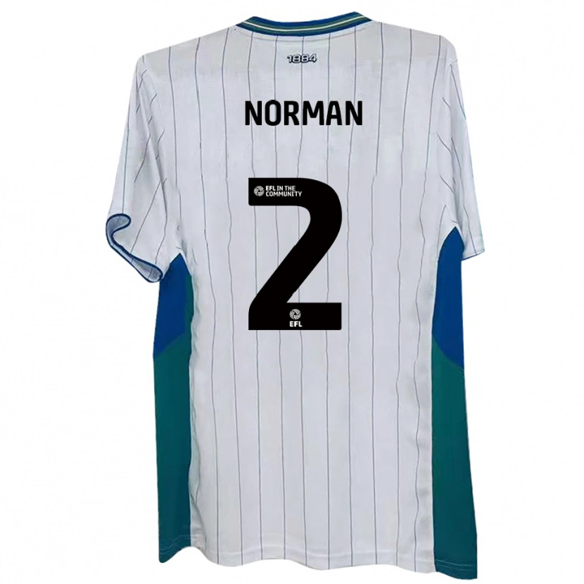 Danxen Criança Camisola Cameron Norman #2 Branco Verde Azul Principal 2025/26 Camisa Brasil