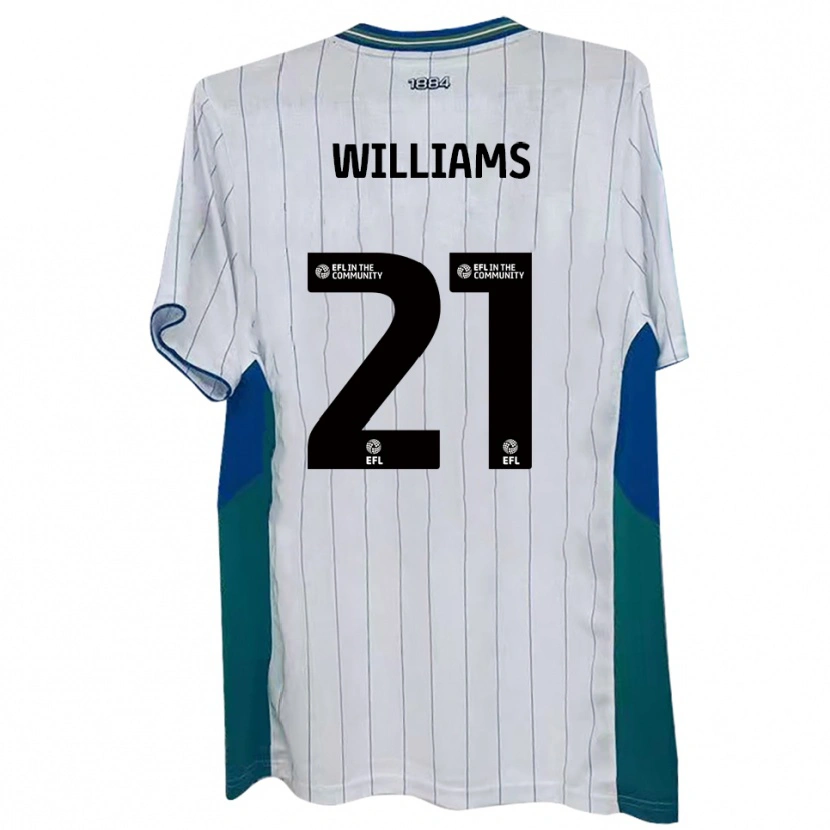 Danxen Criança Camisola Josh Williams #21 Branco Verde Azul Principal 2025/26 Camisa Brasil