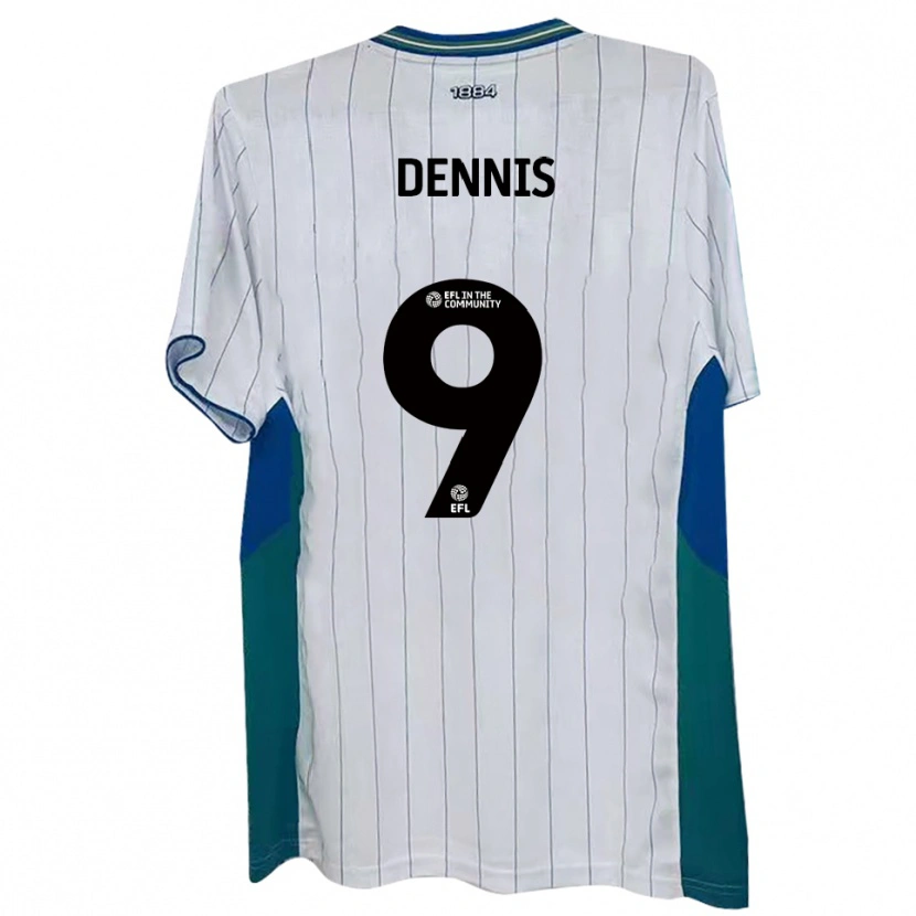 Danxen Criança Camisola Kristian Dennis #9 Branco Verde Azul Principal 2025/26 Camisa Brasil