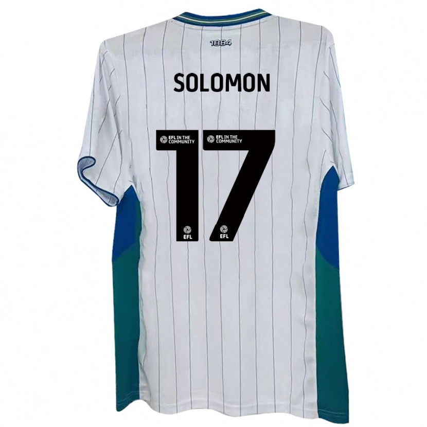 Danxen Criança Camisola Sol Solomon #17 Branco Verde Azul Principal 2025/26 Camisa Brasil