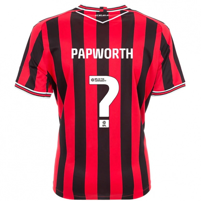 Danxen Criança Camisola Imogen Papworth #0 Vermelho Preto Principal 2025/26 Camisa Brasil