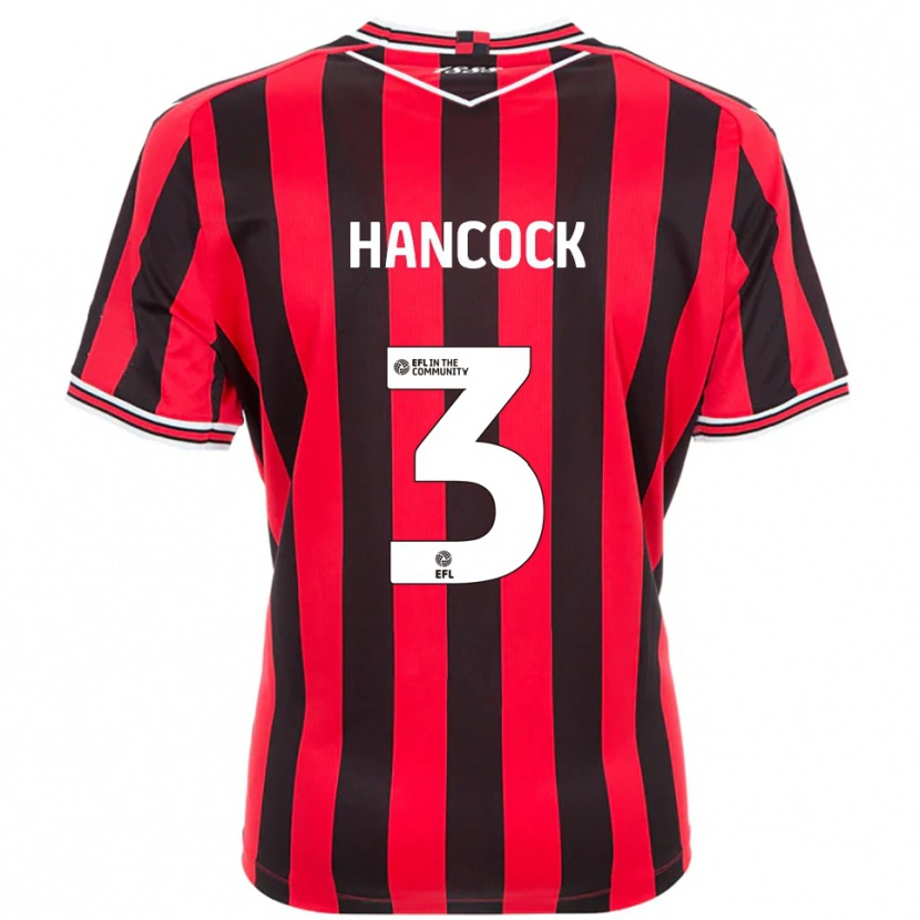 Danxen Criança Camisola Mason Hancock #3 Vermelho Preto Principal 2025/26 Camisa Brasil