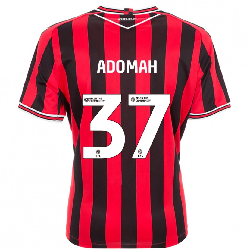Danxen Criança Camisola Albert Adomah #37 Vermelho Preto Principal 2025/26 Camisa Brasil