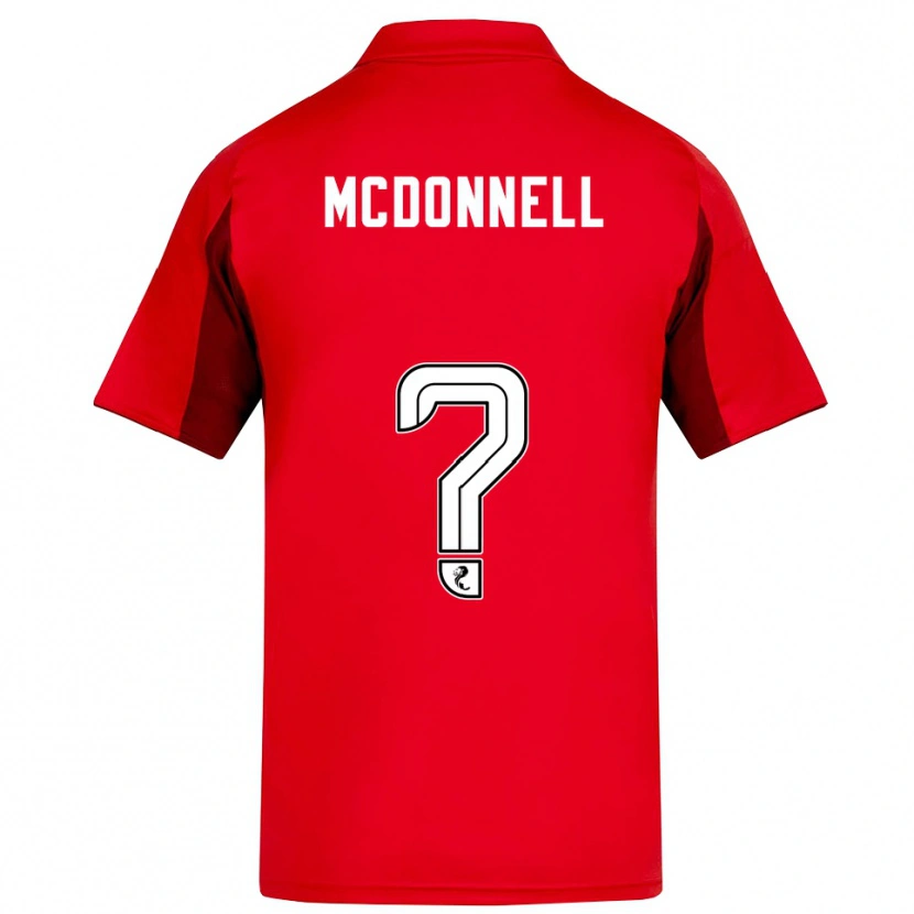 Danxen Criança Camisola Noah Mcdonnell #0 Vermelho Vinho Principal 2025/26 Camisa Brasil