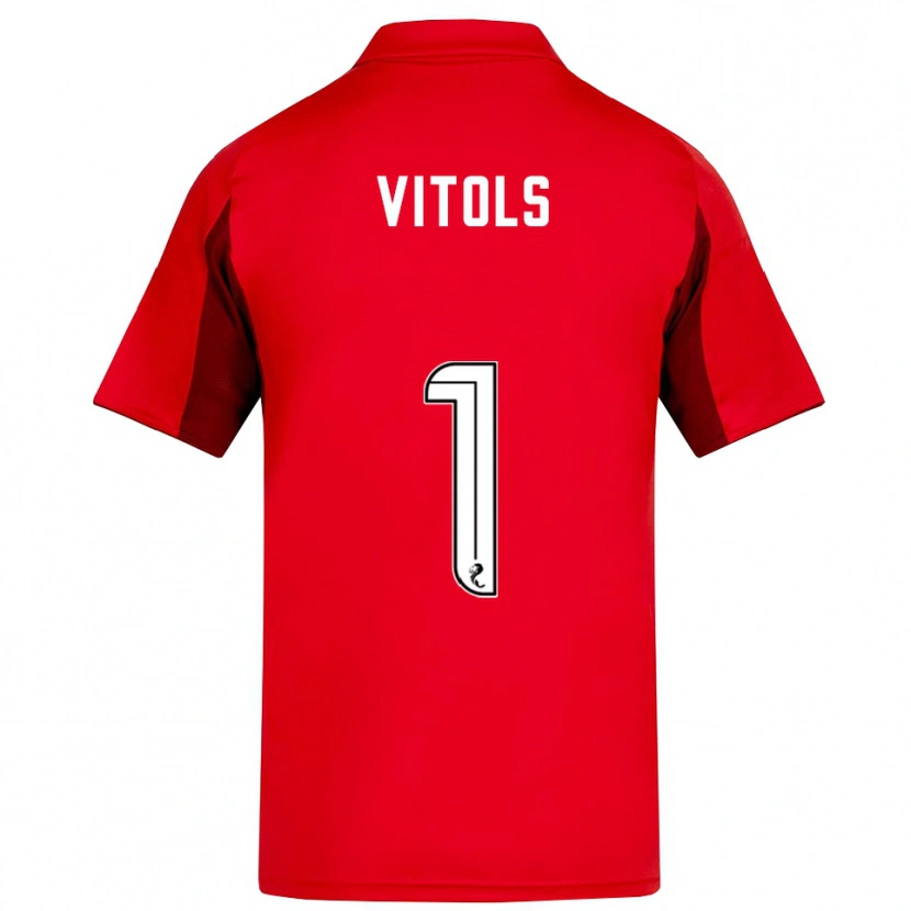 Danxen Criança Camisola Rodrigo Vitols #1 Vermelho Vinho Principal 2025/26 Camisa Brasil