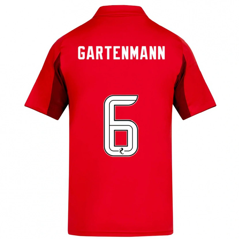 Danxen Criança Camisola Stefan Gartenmann #6 Vermelho Vinho Principal 2025/26 Camisa Brasil