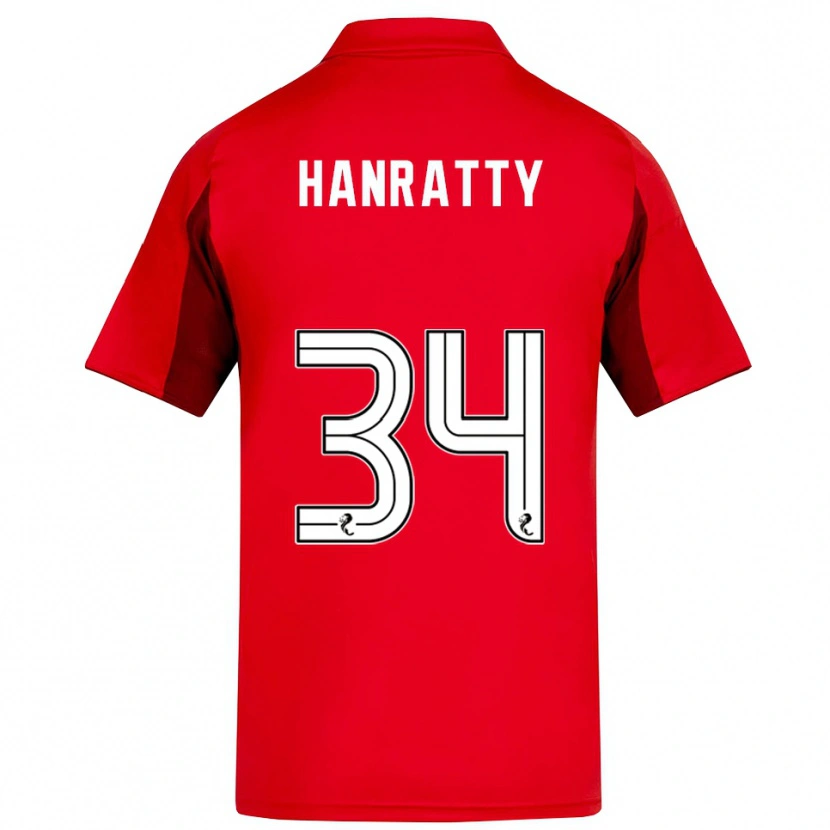 Danxen Criança Camisola Kevin Hanratty #34 Vermelho Vinho Principal 2025/26 Camisa Brasil