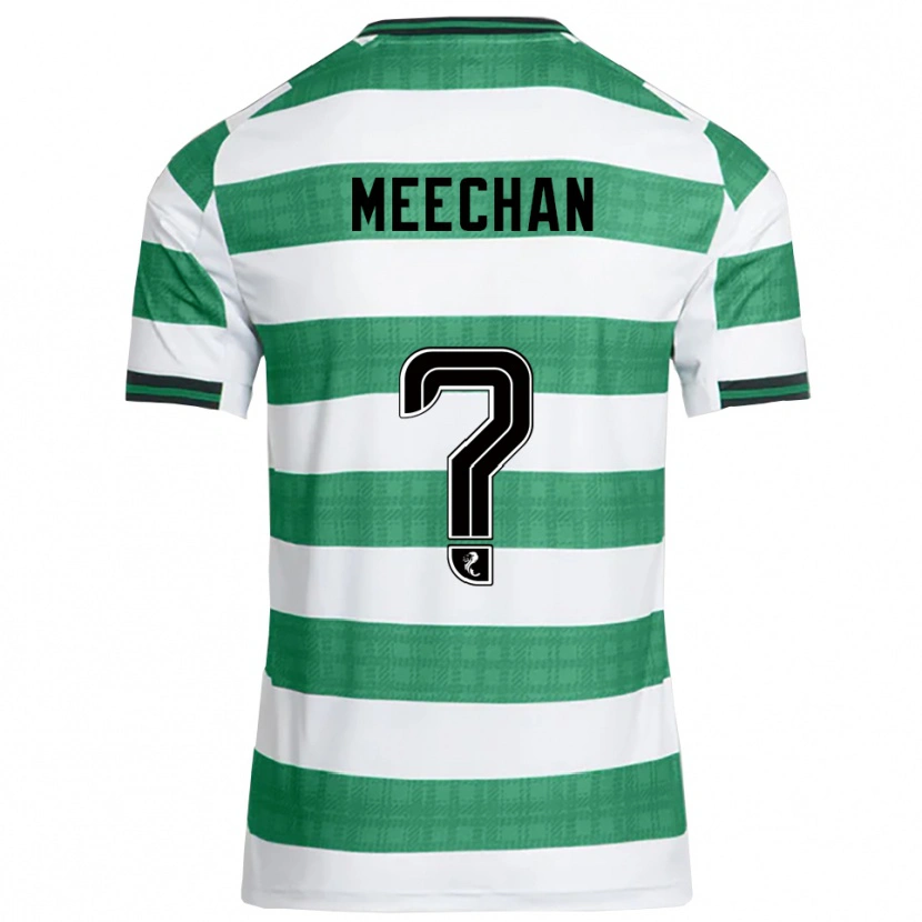 Danxen Criança Camisola Nathan Meechan #0 Verde Branco Principal 2025/26 Camisa Brasil