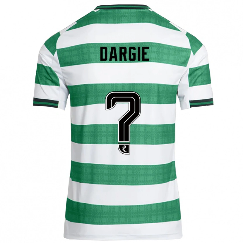 Danxen Criança Camisola Ryhs Dargie #0 Verde Branco Principal 2025/26 Camisa Brasil
