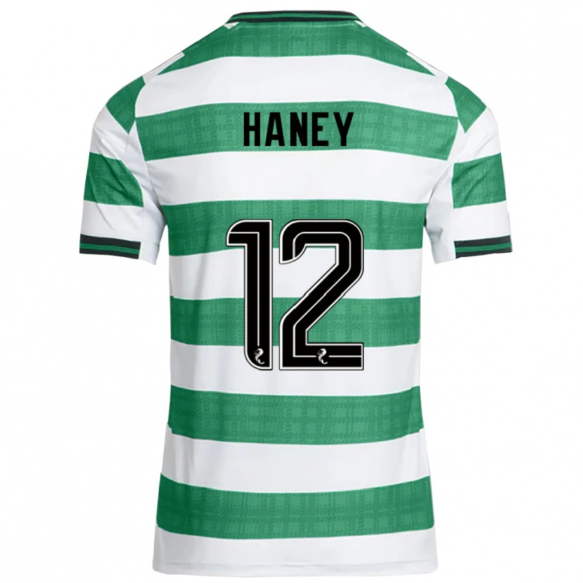 Danxen Criança Camisola Joseph Haney #12 Verde Branco Principal 2025/26 Camisa Brasil