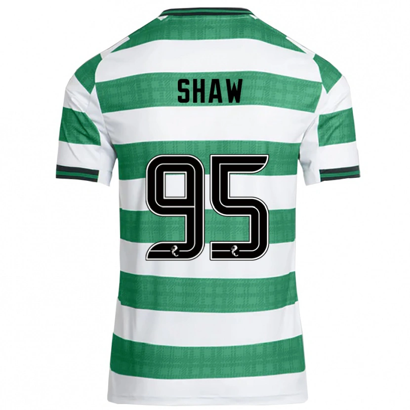 Danxen Criança Camisola Corey Shaw #95 Verde Branco Principal 2025/26 Camisa Brasil