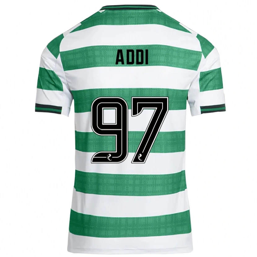 Danxen Criança Camisola Imane Addi #97 Verde Branco Principal 2025/26 Camisa Brasil