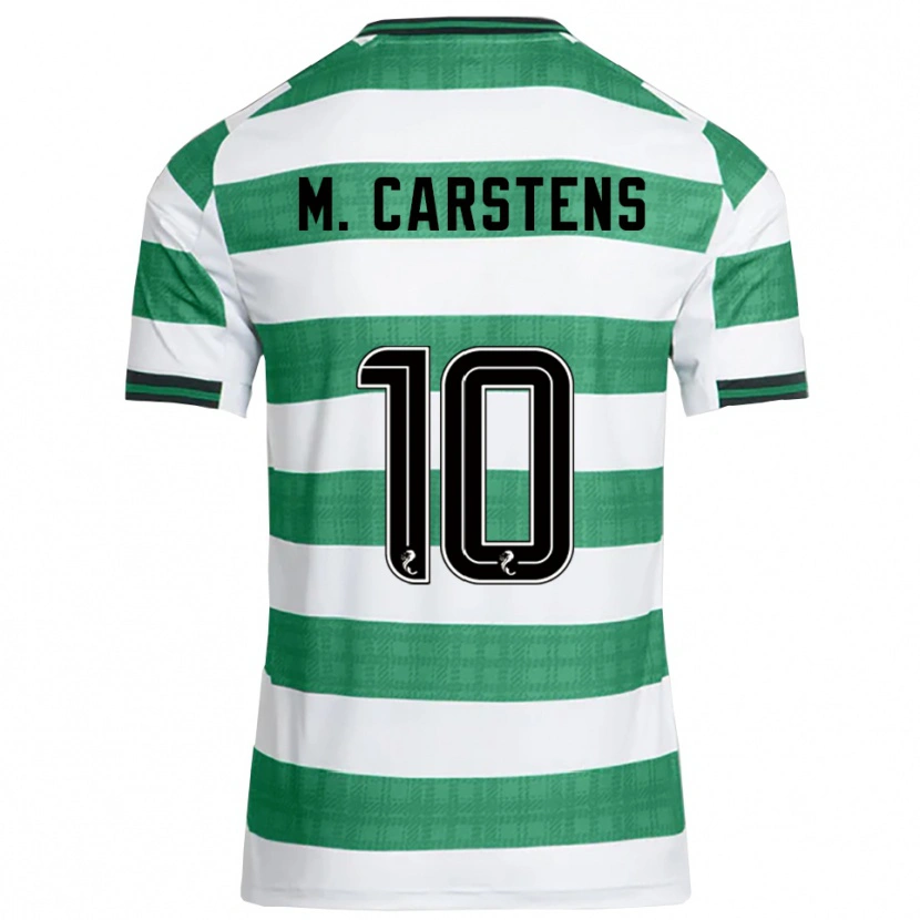 Danxen Criança Camisola Mathilde Carstens #10 Verde Branco Principal 2025/26 Camisa Brasil
