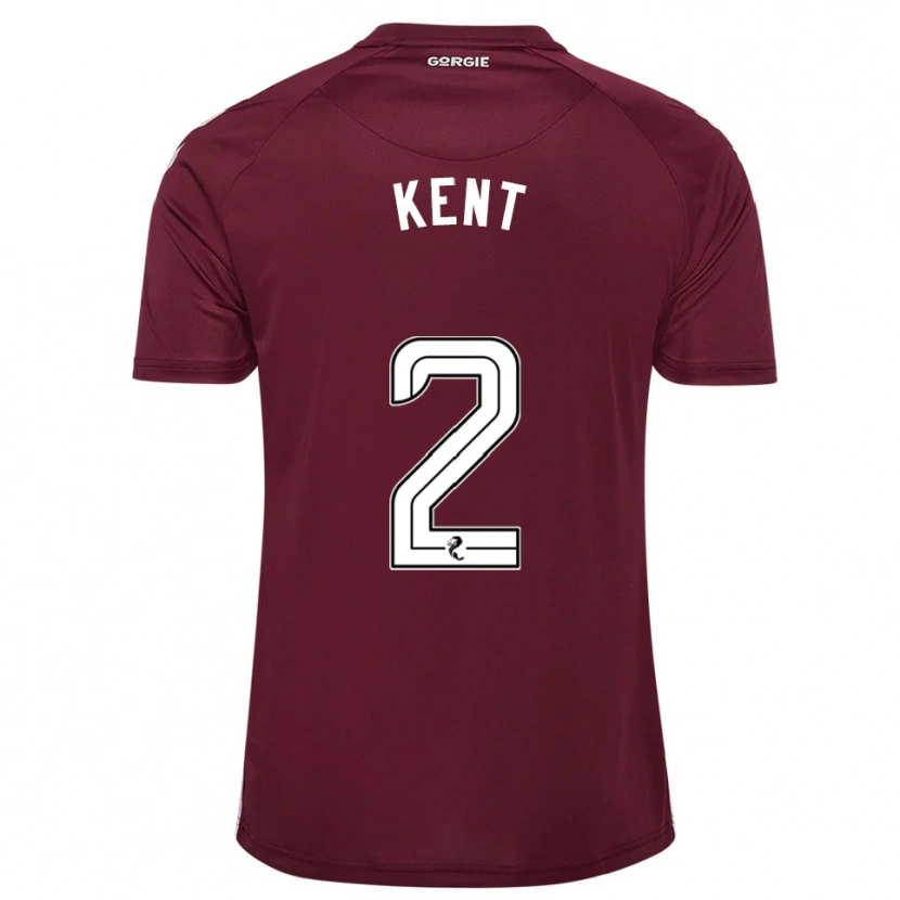 Danxen Criança Camisola Frankie Kent #2 Vinho Branco Principal 2025/26 Camisa Brasil