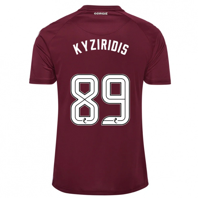 Danxen Criança Camisola Alexandros Kyziridis #89 Vinho Branco Principal 2025/26 Camisa Brasil