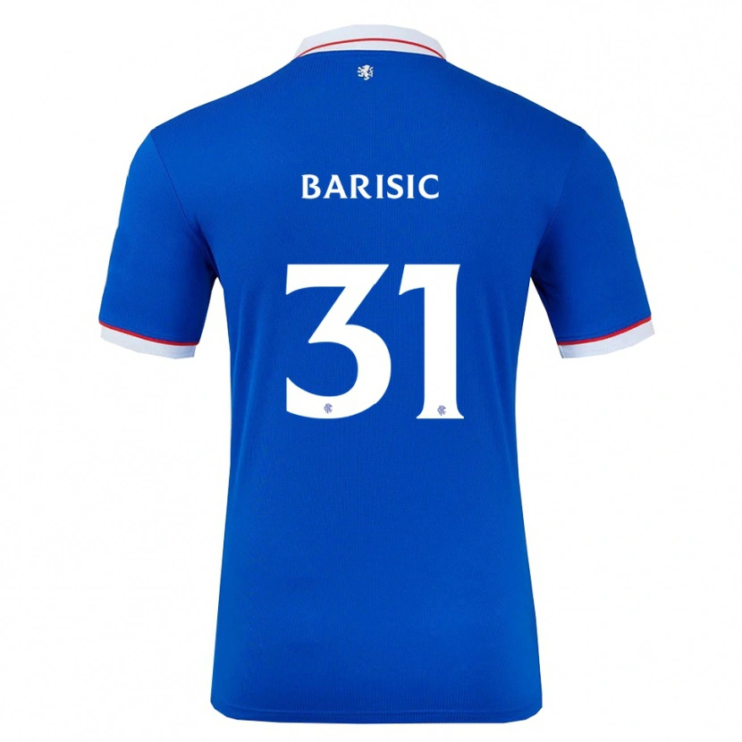 Danxen Criança Camisola Borna Barisic #31 Azul Branco Principal 2025/26 Camisa Brasil
