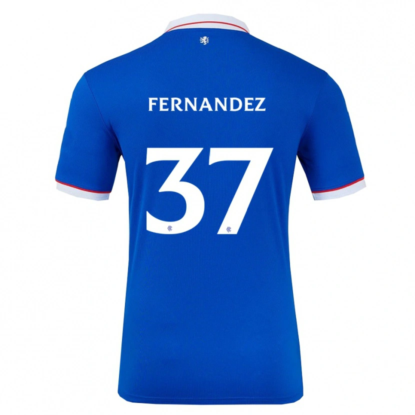 Danxen Criança Camisola Emmanuel Fernandez #37 Azul Branco Principal 2025/26 Camisa Brasil