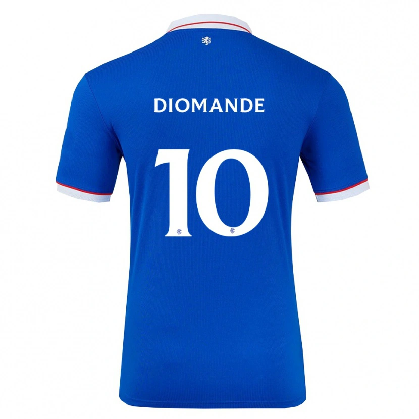 Danxen Criança Camisola Mohamed Diomandé #10 Azul Branco Principal 2025/26 Camisa Brasil