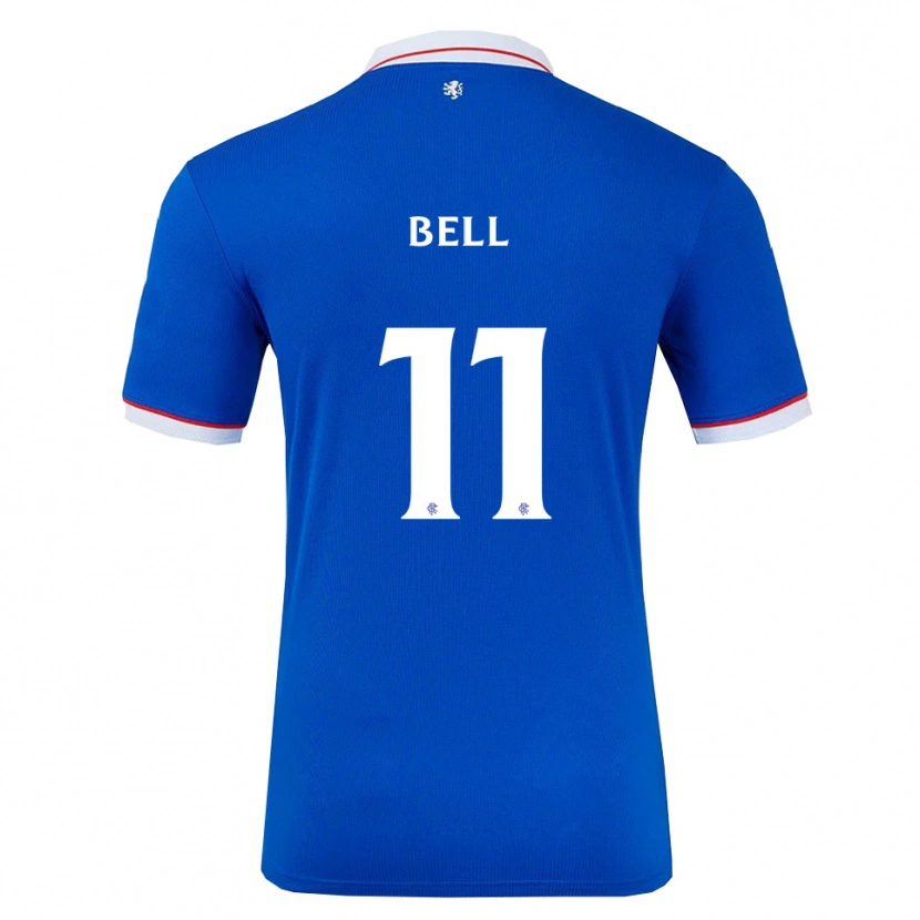 Danxen Criança Camisola Megan Bell #11 Azul Branco Principal 2025/26 Camisa Brasil