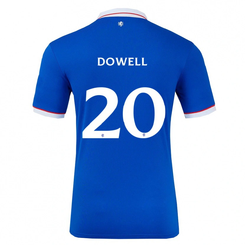 Danxen Criança Camisola Kieran Dowell #20 Azul Branco Principal 2025/26 Camisa Brasil