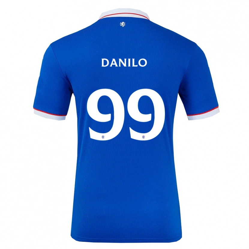 Danxen Criança Camisola Danilo #99 Azul Branco Principal 2025/26 Camisa Brasil