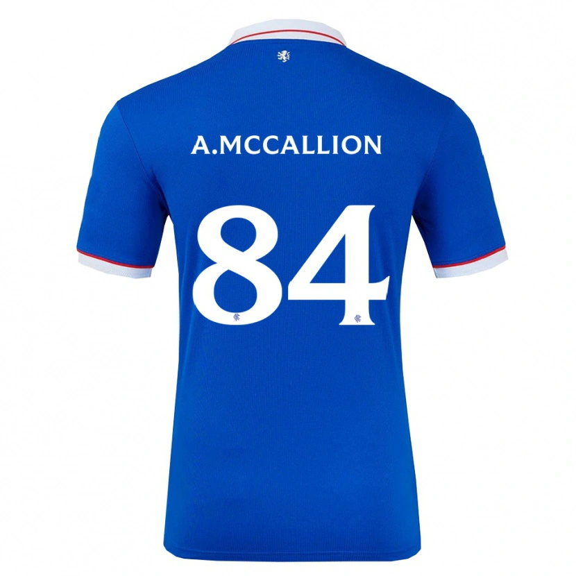 Danxen Criança Camisola Aiden Mccallion #84 Azul Branco Principal 2025/26 Camisa Brasil