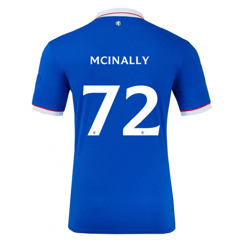 Danxen Criança Camisola Darren Mcinally #72 Azul Branco Principal 2025/26 Camisa Brasil