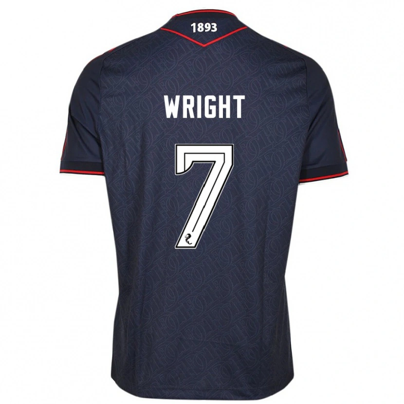 Danxen Criança Camisola Drey Wright #7 Azul Marinho Branco Principal 2025/26 Camisa Brasil