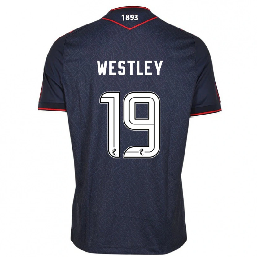 Danxen Criança Camisola Joe Westley #19 Azul Marinho Branco Principal 2025/26 Camisa Brasil