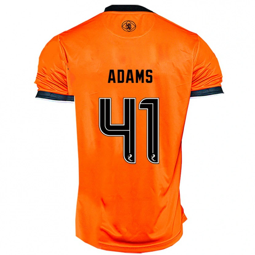 Danxen Criança Camisola Ruairidh Adams #41 Laranja Preto Principal 2025/26 Camisa Brasil