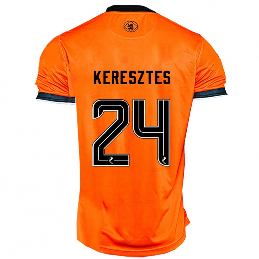 Danxen Criança Camisola Krisztián Keresztes #24 Laranja Preto Principal 2025/26 Camisa Brasil