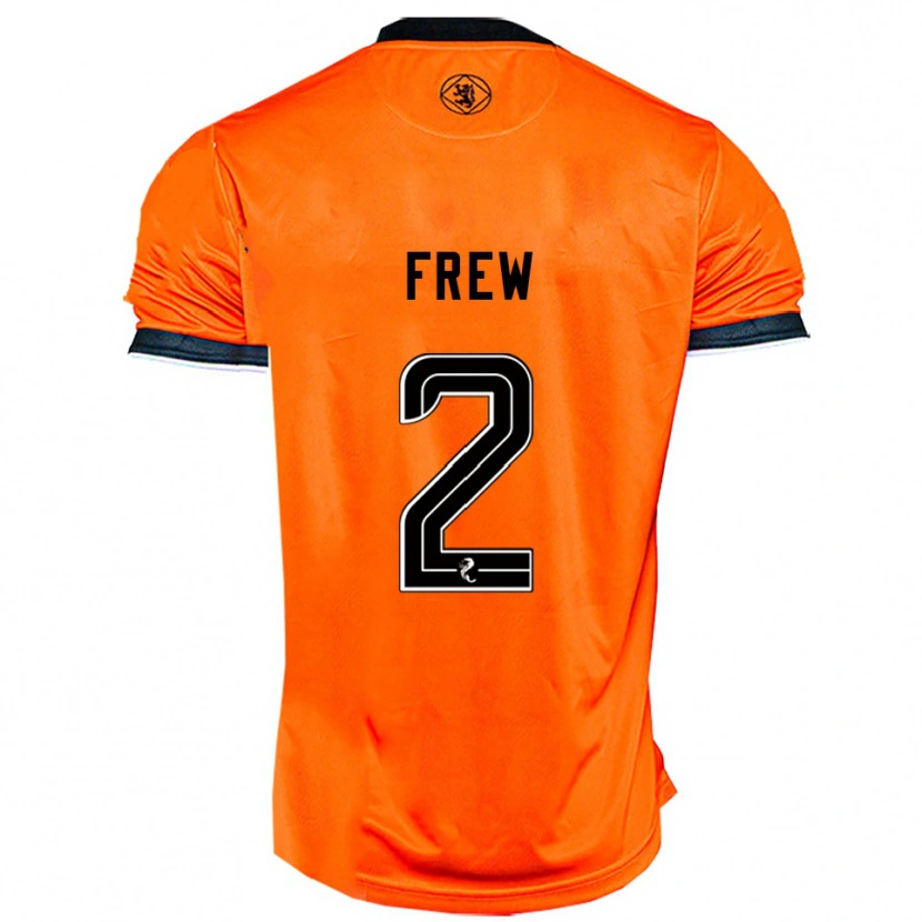 Danxen Criança Camisola Katie Frew #2 Laranja Preto Principal 2025/26 Camisa Brasil