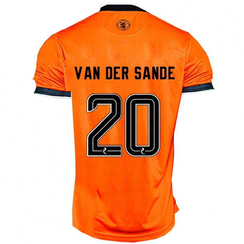 Danxen Criança Camisola Jort Van Der Sande #20 Laranja Preto Principal 2025/26 Camisa Brasil
