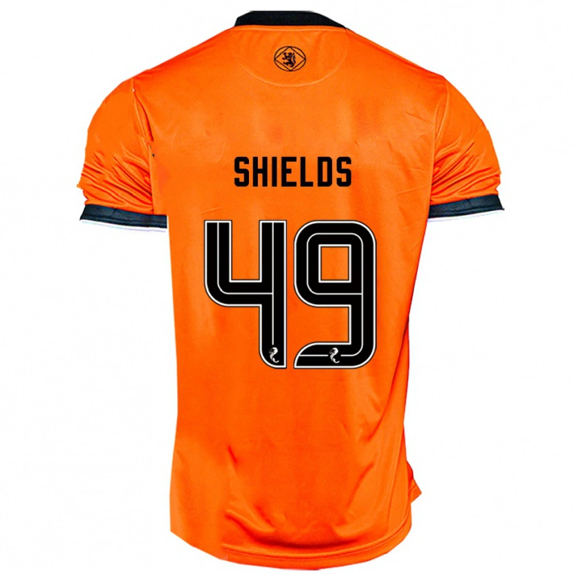 Danxen Criança Camisola Conal Shields #49 Laranja Preto Principal 2025/26 Camisa Brasil