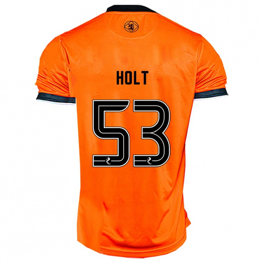 Danxen Criança Camisola Josh Holt #53 Laranja Preto Principal 2025/26 Camisa Brasil