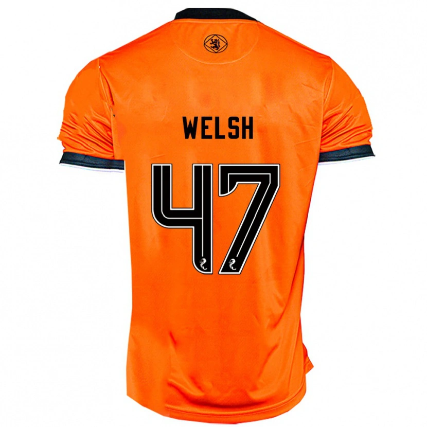 Danxen Criança Camisola Harry Welsh #47 Laranja Preto Principal 2025/26 Camisa Brasil