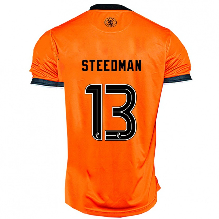 Danxen Criança Camisola Morgan Steedman #13 Laranja Preto Principal 2025/26 Camisa Brasil