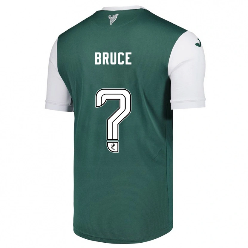 Danxen Criança Camisola Zach Bruce #0 Verde Branco Principal 2025/26 Camisa Brasil