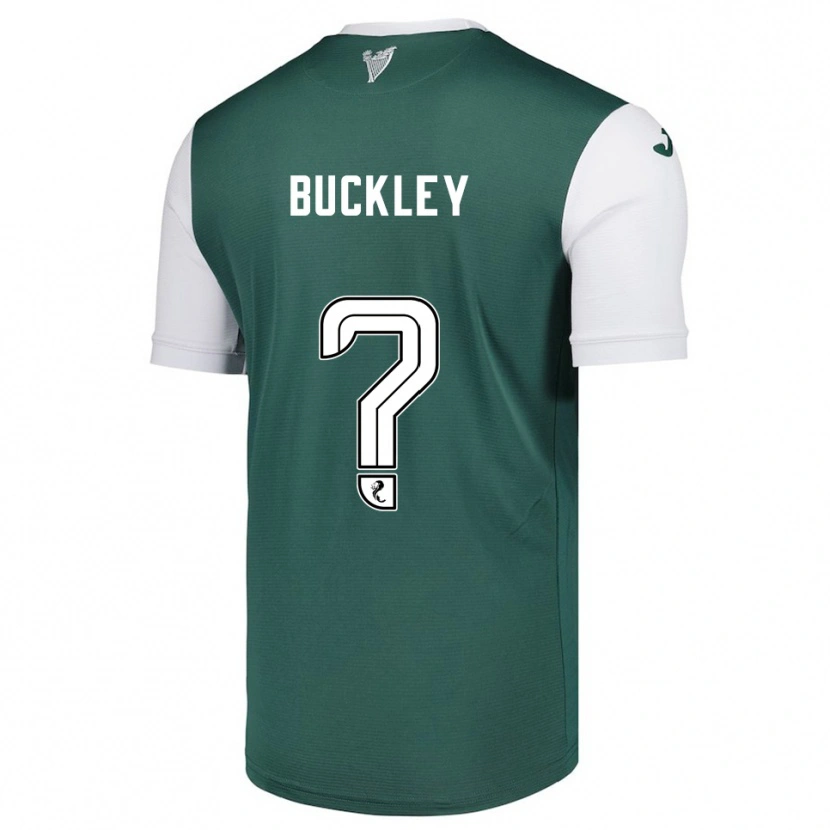 Danxen Criança Camisola Adam Buckley #0 Verde Branco Principal 2025/26 Camisa Brasil