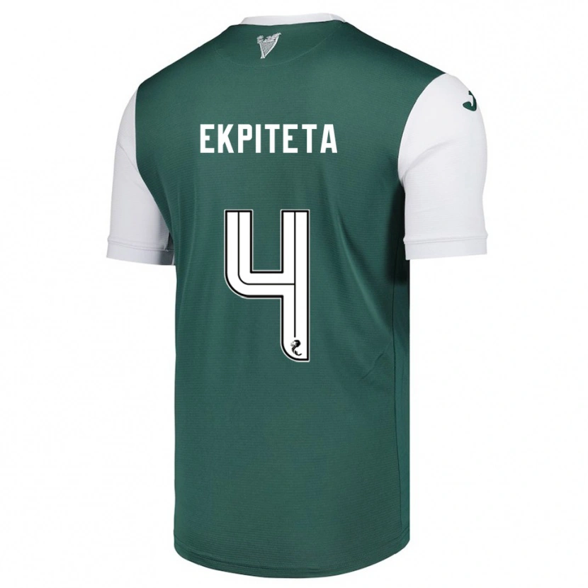 Danxen Criança Camisola Marvin Ekpiteta #4 Verde Branco Principal 2025/26 Camisa Brasil