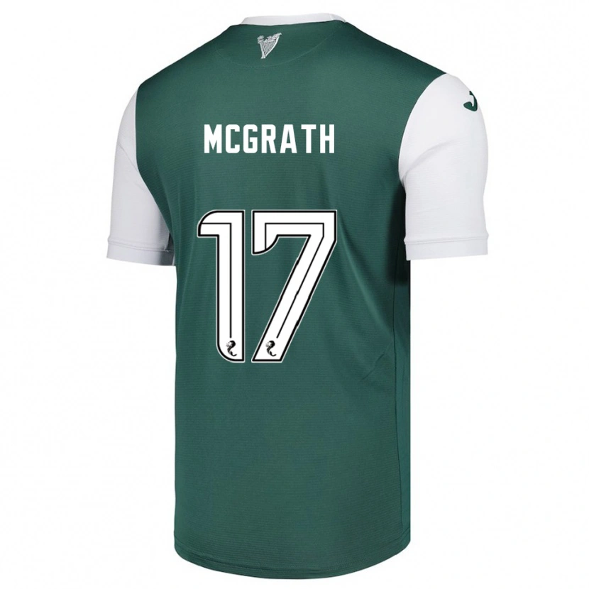 Danxen Criança Camisola Jamie Mcgrath #17 Verde Branco Principal 2025/26 Camisa Brasil