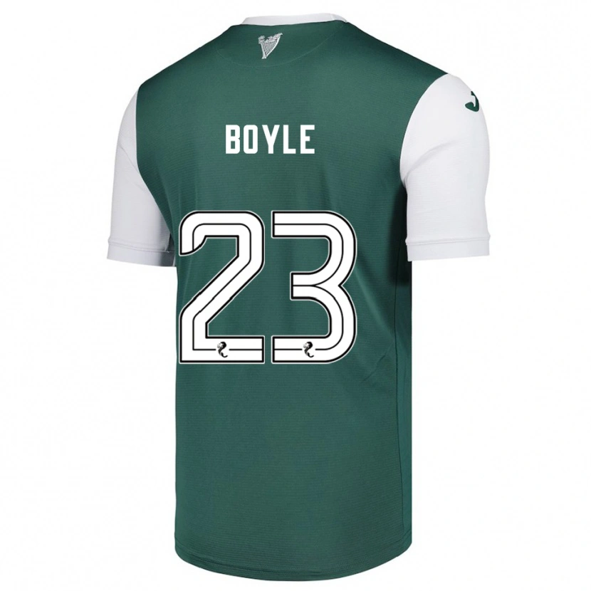 Danxen Criança Camisola Rachael Boyle #23 Verde Branco Principal 2025/26 Camisa Brasil