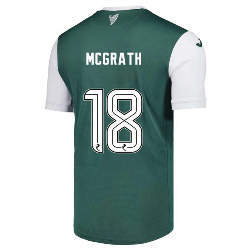 Danxen Criança Camisola Joseph Mcgrath #18 Verde Branco Principal 2025/26 Camisa Brasil