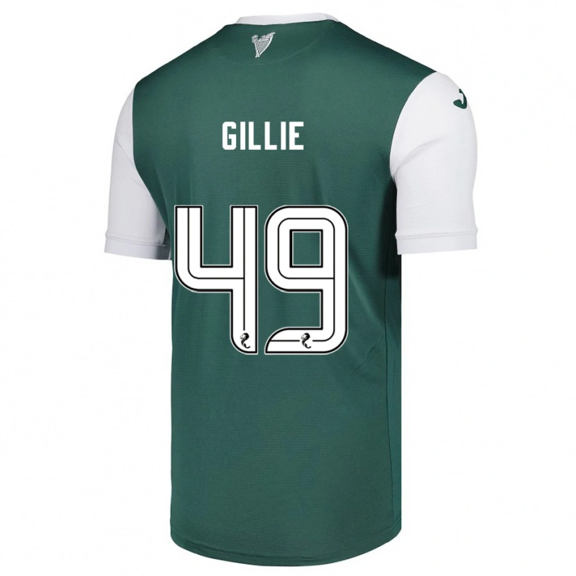 Danxen Criança Camisola Lewis Gillie #49 Verde Branco Principal 2025/26 Camisa Brasil