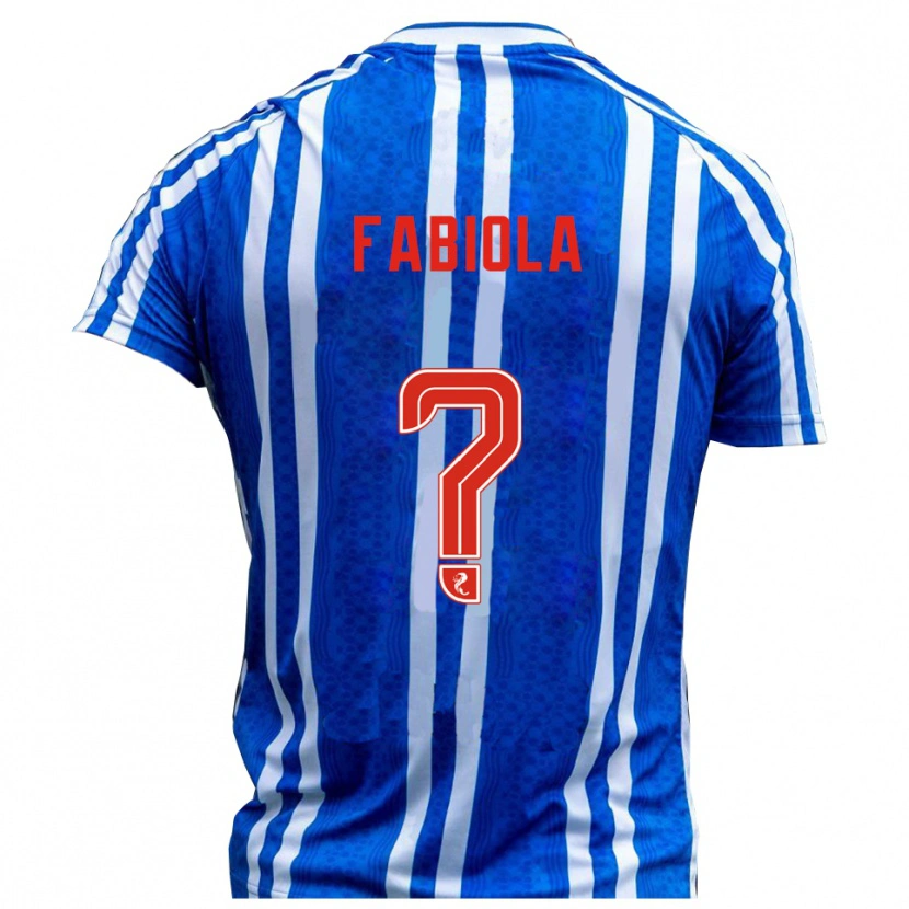 Danxen Criança Camisola Fabiola Sanchez #0 Azul Branco Principal 2025/26 Camisa Brasil