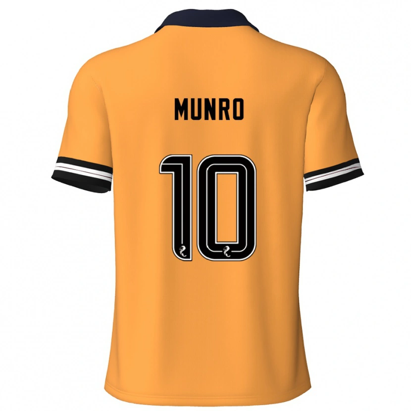 Danxen Criança Camisola Vhairi Munro #10 Amarelo Preto Principal 2025/26 Camisa Brasil