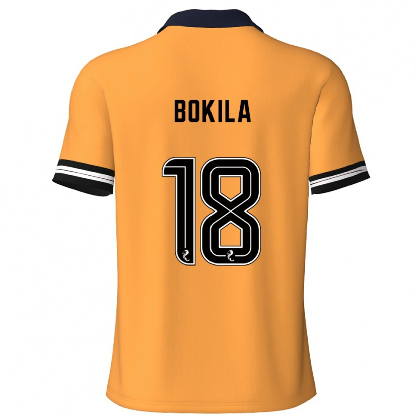 Danxen Criança Camisola Jeremy Bokila #18 Amarelo Preto Principal 2025/26 Camisa Brasil
